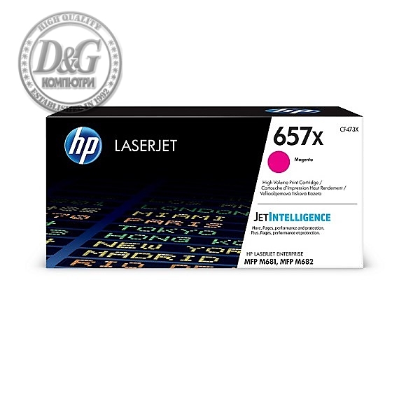 HP 657X High Yield Magenta Original LaserJet Toner Cartridge (CF473X)