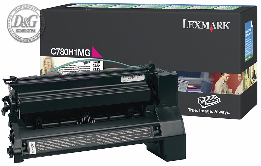 Lexmark C780A1MG C780, C/X782, 782XL Magenta Return Programme 6K Print Cartridge