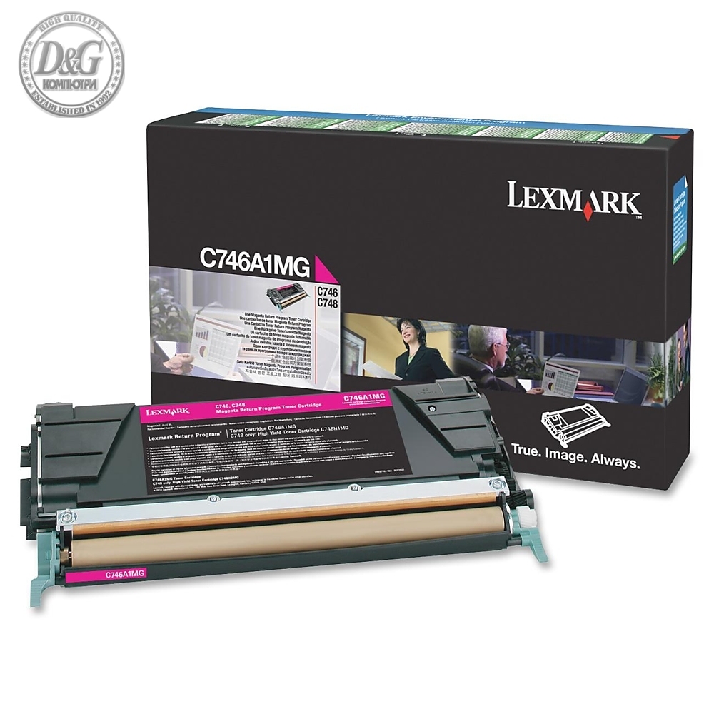 Lexmark C746A1MG C746, 748 Magenta Return Programme 7K Toner Cartridge