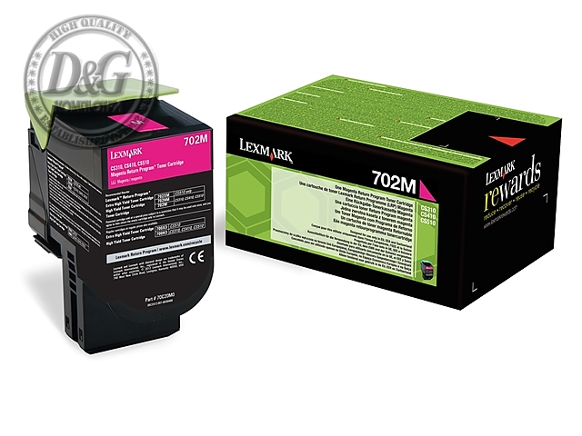 Lexmark 70C20M0 CS/CX310, 410, 510 Magenta Return Programme 1K Toner Cartridge