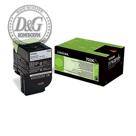 Lexmark 70C20K0 CS/CX310, 410, 510 Black Return Programme 1K Toner Cartridge