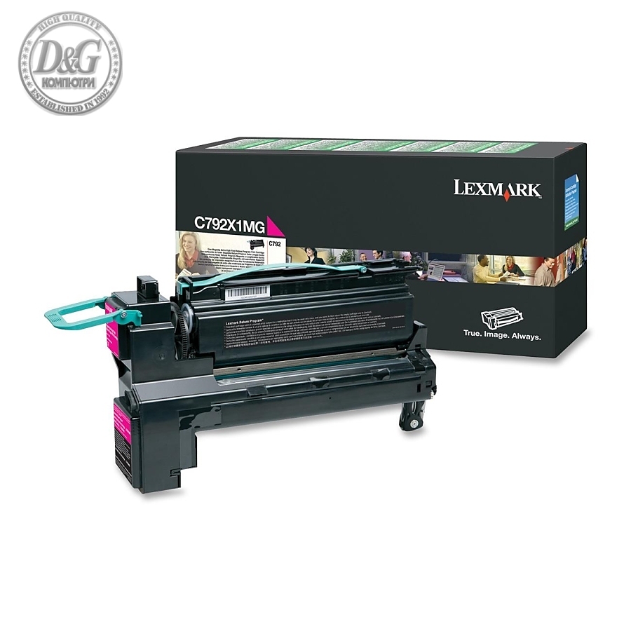 Lexmark C792X1MG C/X792 Magenta Return Programme 20K Print Cartridge