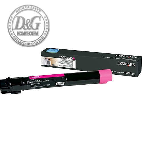 Lexmark C950X2MG C950 Magenta 22K Toner Cartridge