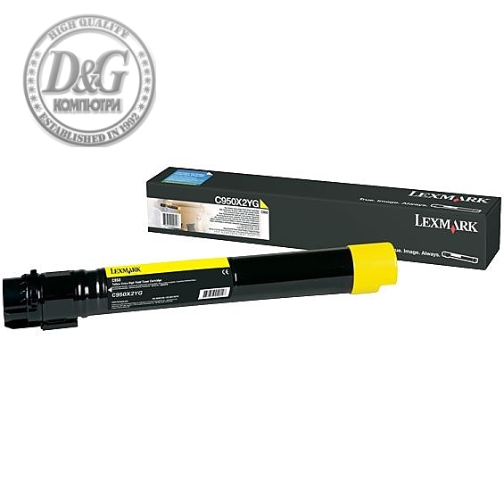 Lexmark C950X2YG C950 Yellow 22K Toner Cartridge