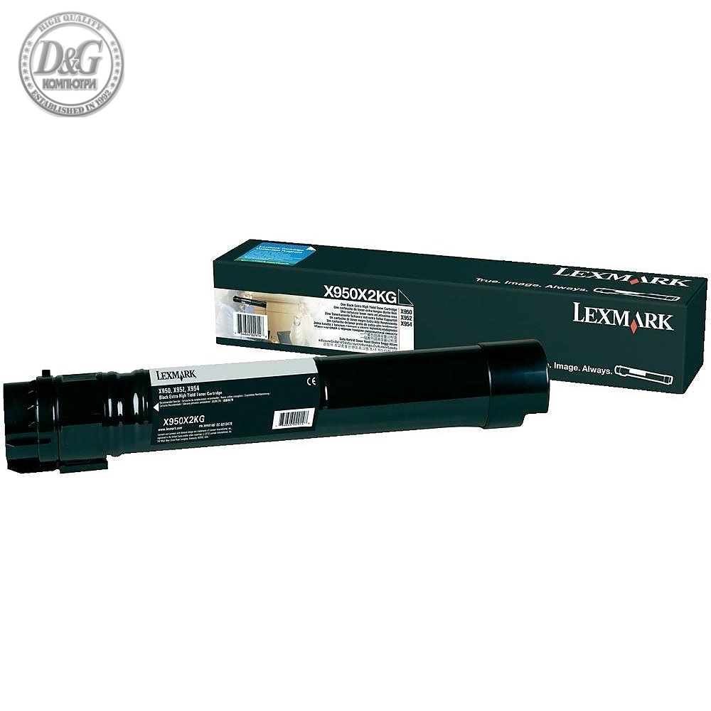 Lexmark X950X2KG X950/952/954 Black 32K Toner Cartridge