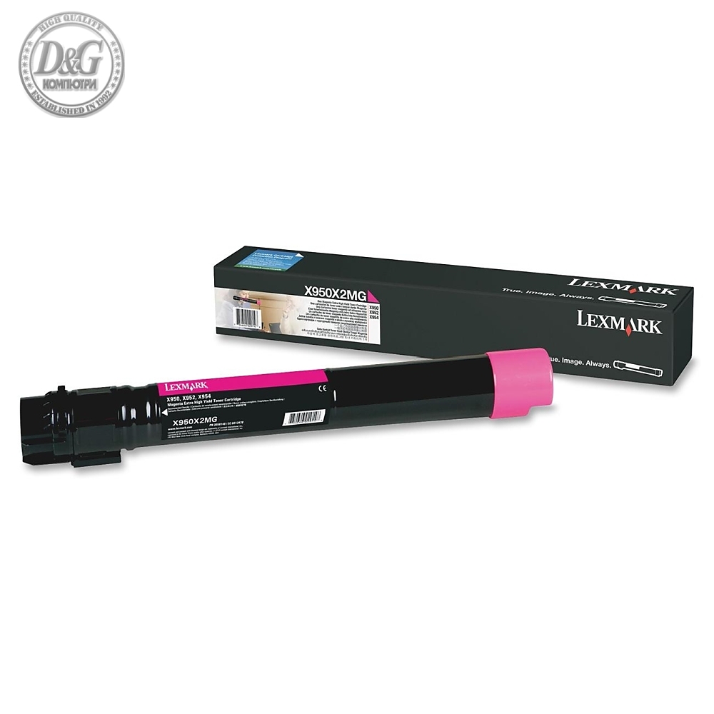 Lexmark X950X2MG X950/952/954 Magenta 22K Toner Cartridge