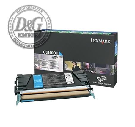 Lexmark C5240CH C534 Cyan Return Programme 7K Toner Cartridge