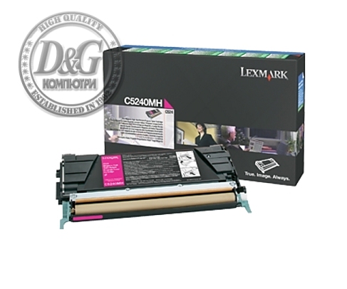 Lexmark C5240MH C524, 532, 534 Magenta Return Programme 5K Toner Cartridge