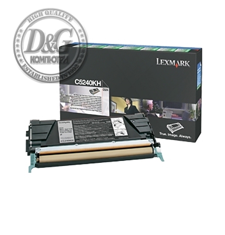 Lexmark C5240KH C524, C534 Black Return Programme 8K Toner Cartridge