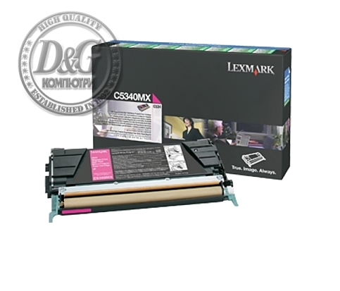 Lexmark C5340MX C534 Magenta Return Programme 7K Toner Cartridge