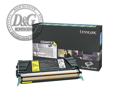 Lexmark C5340YX C534 Yellow Return Programme 7K Toner Cartridge