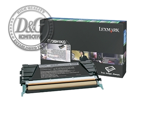 Lexmark C736H1KG C/X736, X738 Black Return Programme 12K Toner Cartridge