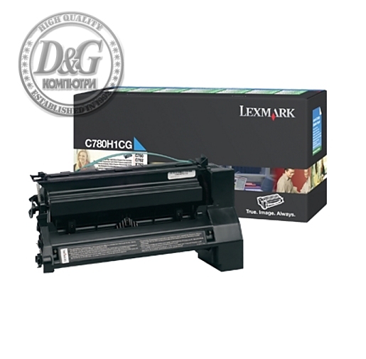 Lexmark C780H1CG C780, C/X782, 782XL Cyan Return Programme 10K Print Cartridge