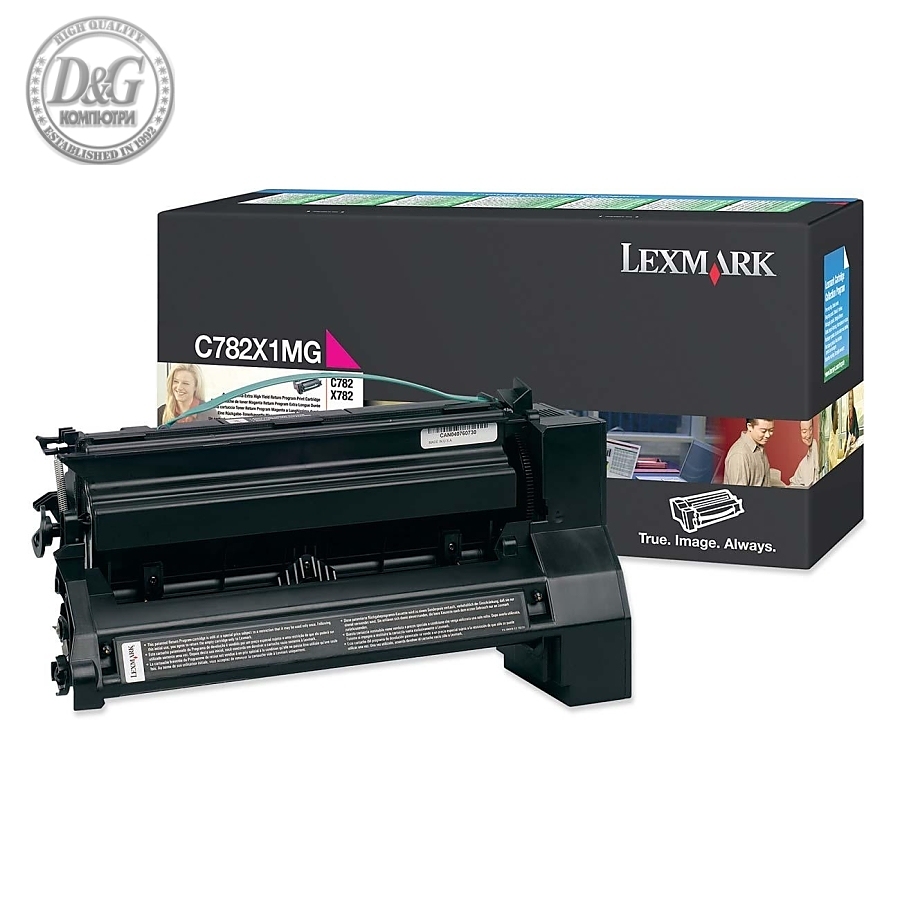 Lexmark C782X1MG C/X782, 782XL Magenta Return Programme 15K Print Cartridge