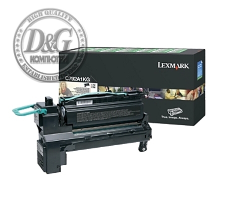 Lexmark C792A1KG C/X792 Black Return Programme 6K Print Cartridge