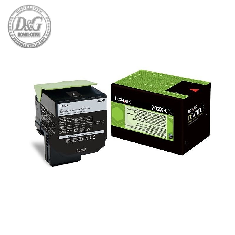 Lexmark 70C2XK0 CS/CX510 Black Return Programme 8K Toner Cartridge