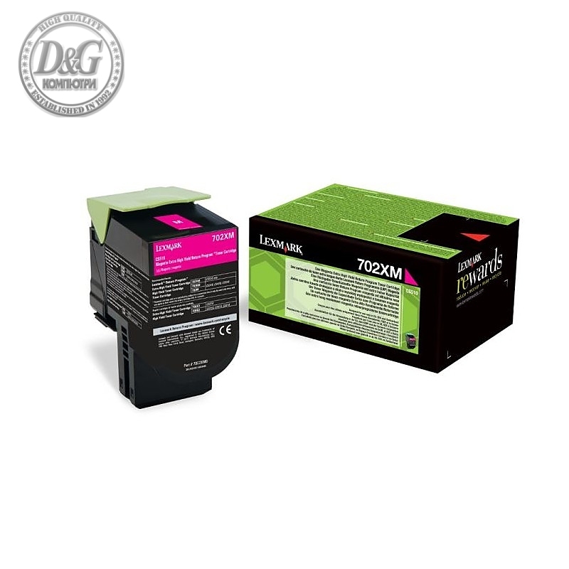 Lexmark 70C2XM0 CS/CX510 Magenta Return Programme 4K Toner Cartridge