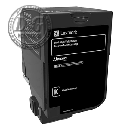 Lexmark 74C2HK0 CS720, CS725 Black Return Programme 20K Toner Cartridge