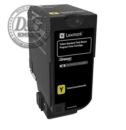 Lexmark 74C2SY0 CS720, CS/CX725 Yellow Return Programme 7K Toner Cartridge