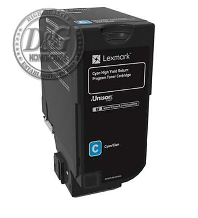 Lexmark 74C2HC0 CS725 Cyan Return Programme 12K Toner Cartridge