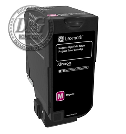 Lexmark 74C2HM0 CS725 Magenta Return Programme 12K Toner Cartridge