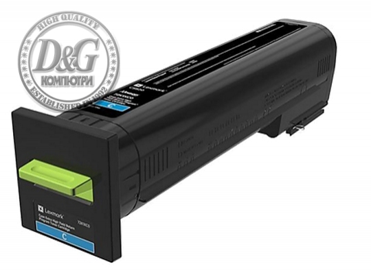 Lexmark 72K2XC0 CS/CX820, CX825, 860 Cyan Return Programme 22K Toner Cartridge