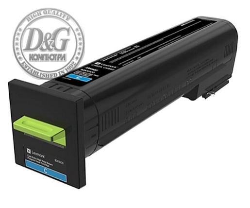 Lexmark 82K2XC0 CX825, 860 Cyan Return Programme 22K Toner Cartridge