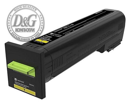 Lexmark 82K2XY0 CX825, 860 Yellow Return Programme 22K Toner Cartridge