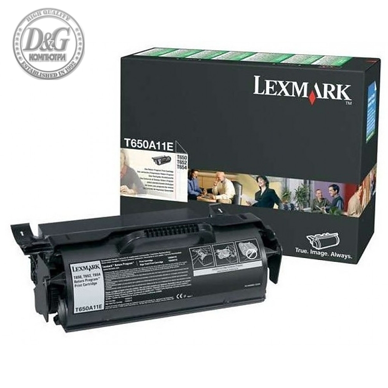 Lexmark T650A11E T650, T/X652, 654, X651, 656, 658 Return Programme 7K Print Cartridge