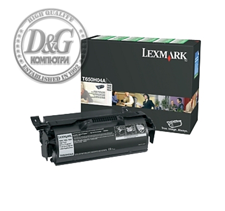 Lexmark T650H04E T650, T/X652, 654, X651, 656, 658 Return Programme 25K Label Application Print Cartridge