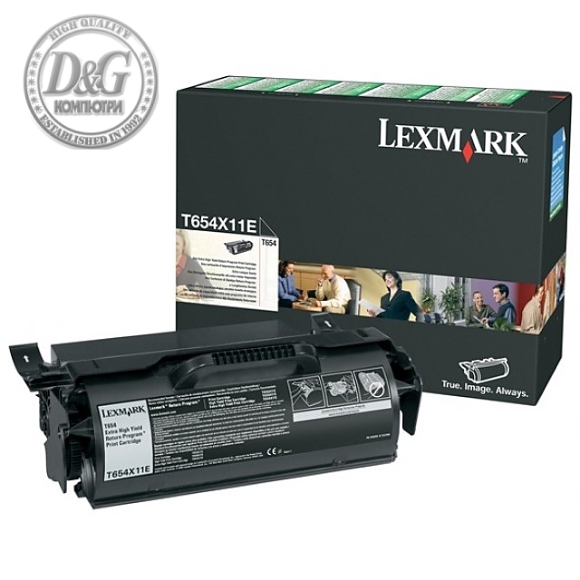 Lexmark T654X11E T/X654, 656, X658 Return Programme 36K Print Cartridge