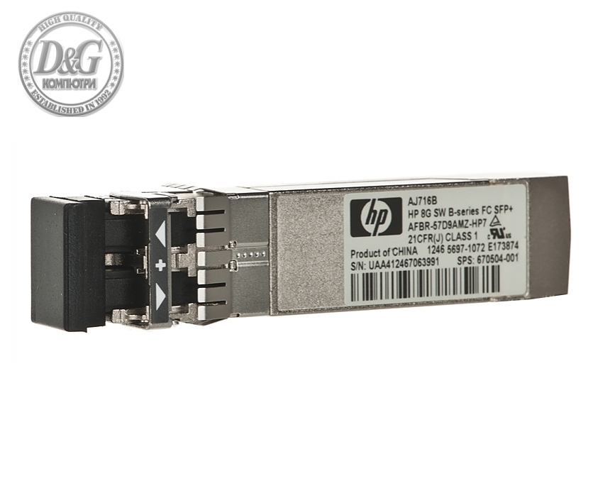 HPE 8Gb Short Wave B-Series SFP+ 1 Pack