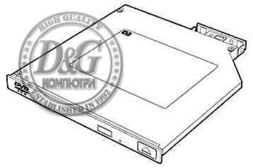 HPE 9.5mm SATA DVD-ROM JackBlack Gen9 Optical Drive