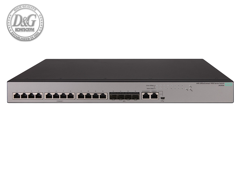 HPE 1950 12XGT 4SFP+ Switch