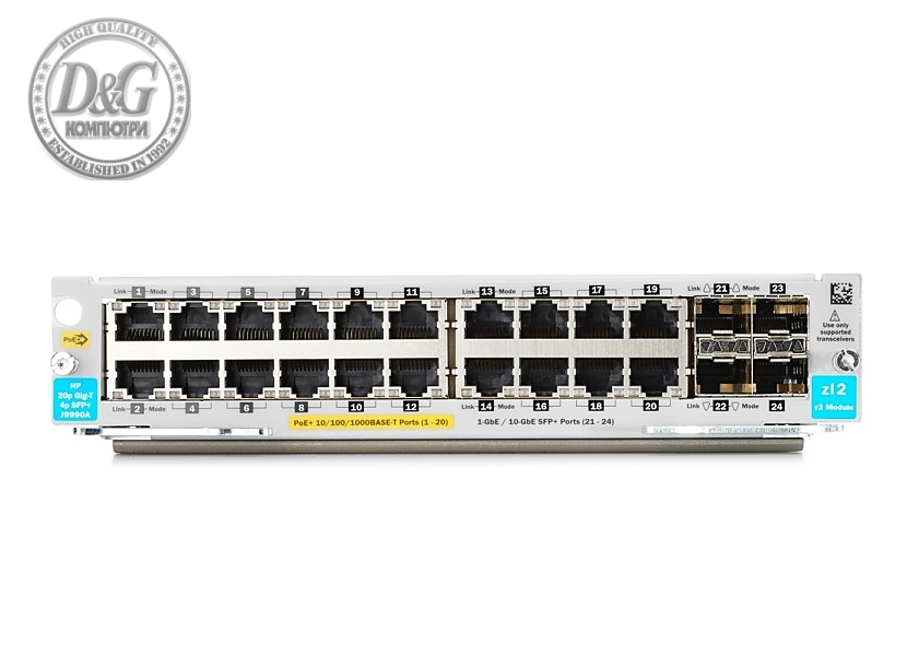 HP 20p PoE+ / 4p SFP+ v3 zl2 Mod