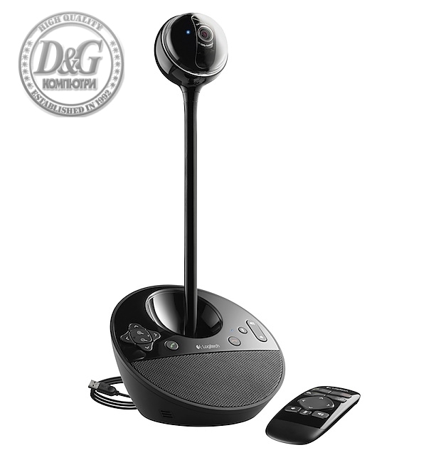 Logitech BCC950 AIO ConferenceCam, Full HD, Up To 4 Seats, Remote Control, Black