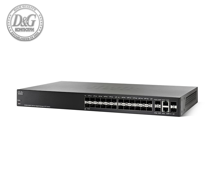 Cisco SG350-28SFP 28-port Gigabit Managed SFP Switch