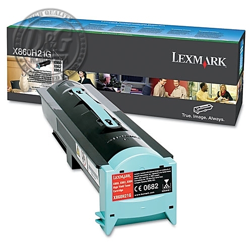 Lexmark X860H21G XS860, 862, 864 Black 35K Toner Cartridge