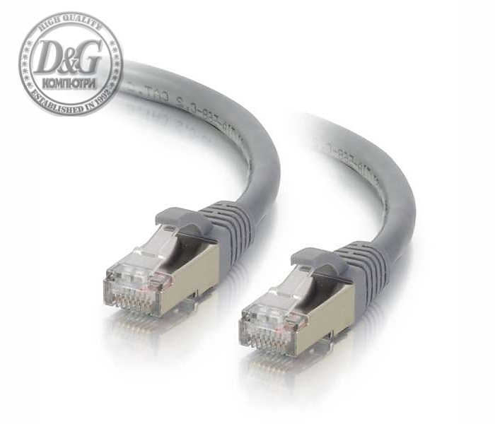 Пач кабел SeaMAX FTP кат.5е с RJ45 конектори, PVC, 3м, сив