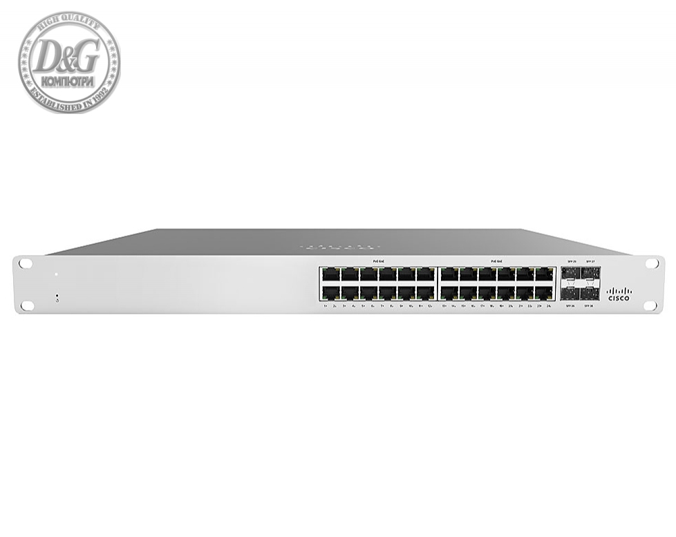 Cisco Meraki MS120-24 1G L2 Cloud Managed 24x GigE Switch