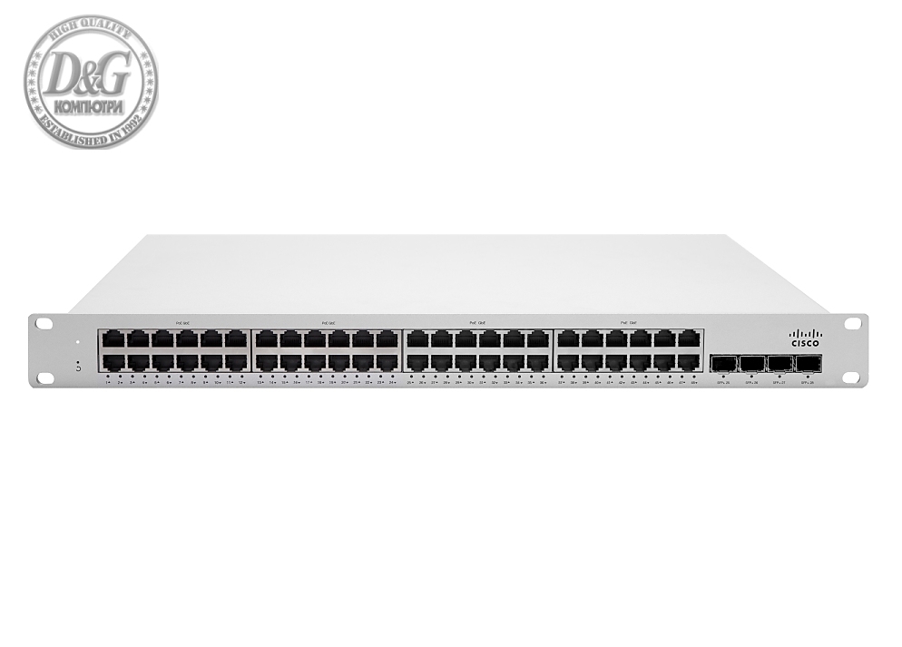 Cisco Meraki MS225-48 L2 Stck Cld-Mngd 48x GigE Switch