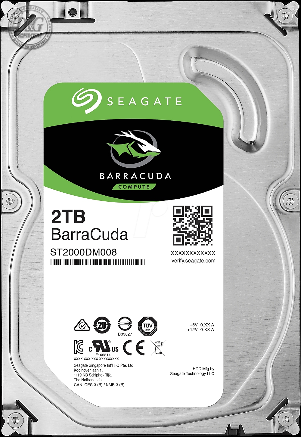 Seagate Barracuda Guardian 2TB ( 3.5", 256MB, 7200 RPM, SATA 6Gb/s )