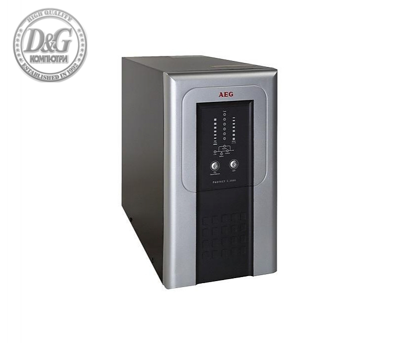 UPS AEG Protect C. 3000VA/ 2400W, Online, Tower ТЗИ, LCD