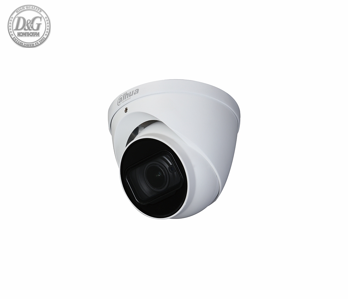 Kамера Dahua HAC-HDW1230T-Z-A-2712, 2MP, Eyeball, HDCVI, 1080p, 2,7-12мм, ден/нощ 60м.,IP67, DC12V, звук