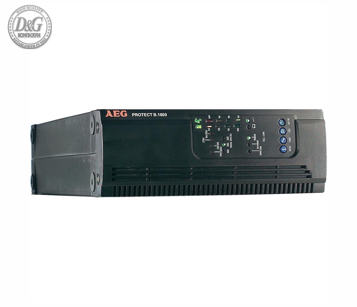 UPS AEG Protect B. 1000VA / 700W, Tower ТЗИ, LCD