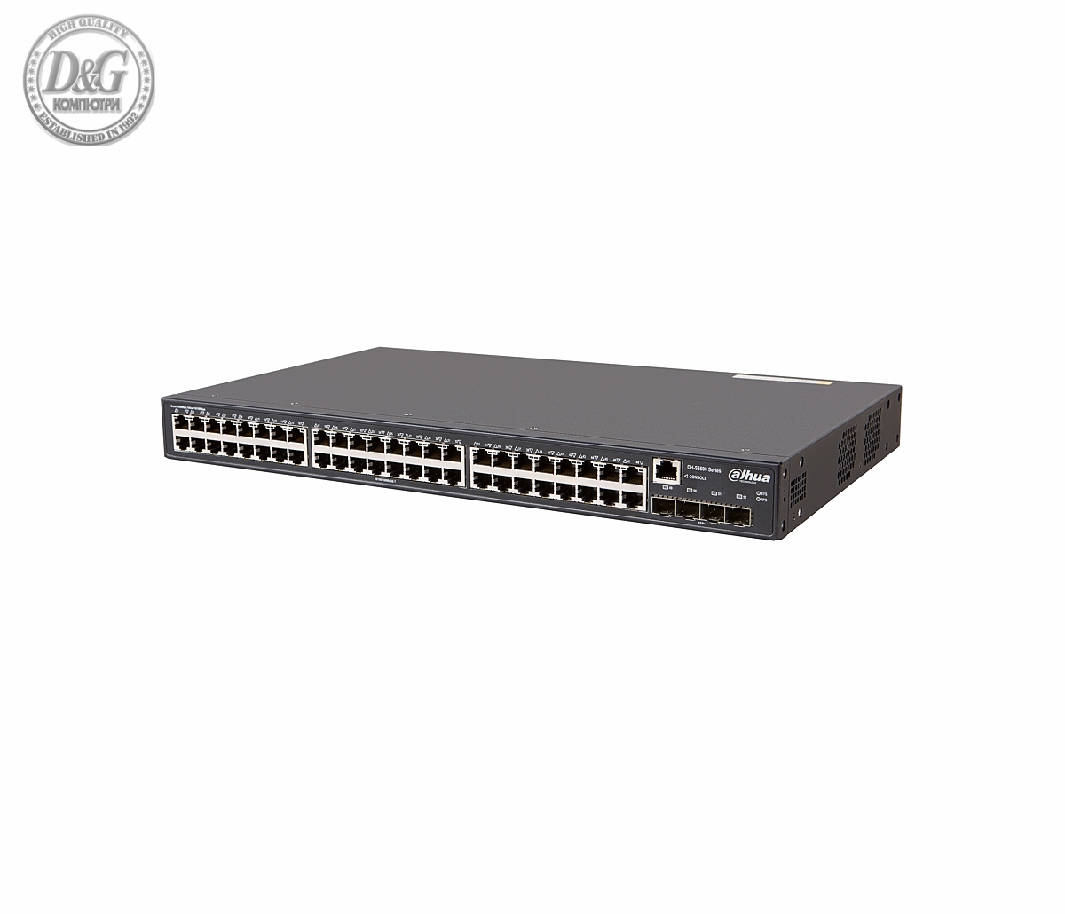 Комутатор Dahua S5500-48GT4XF, 48GE, 4xSFP+, управляем