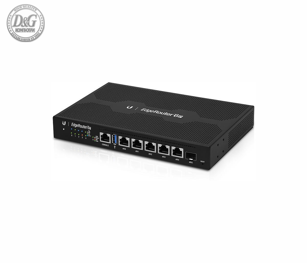 Рутер Ubiquiti ER-6P, 5-port 10/100/1000M, 1xSFP, 3,4 million pps