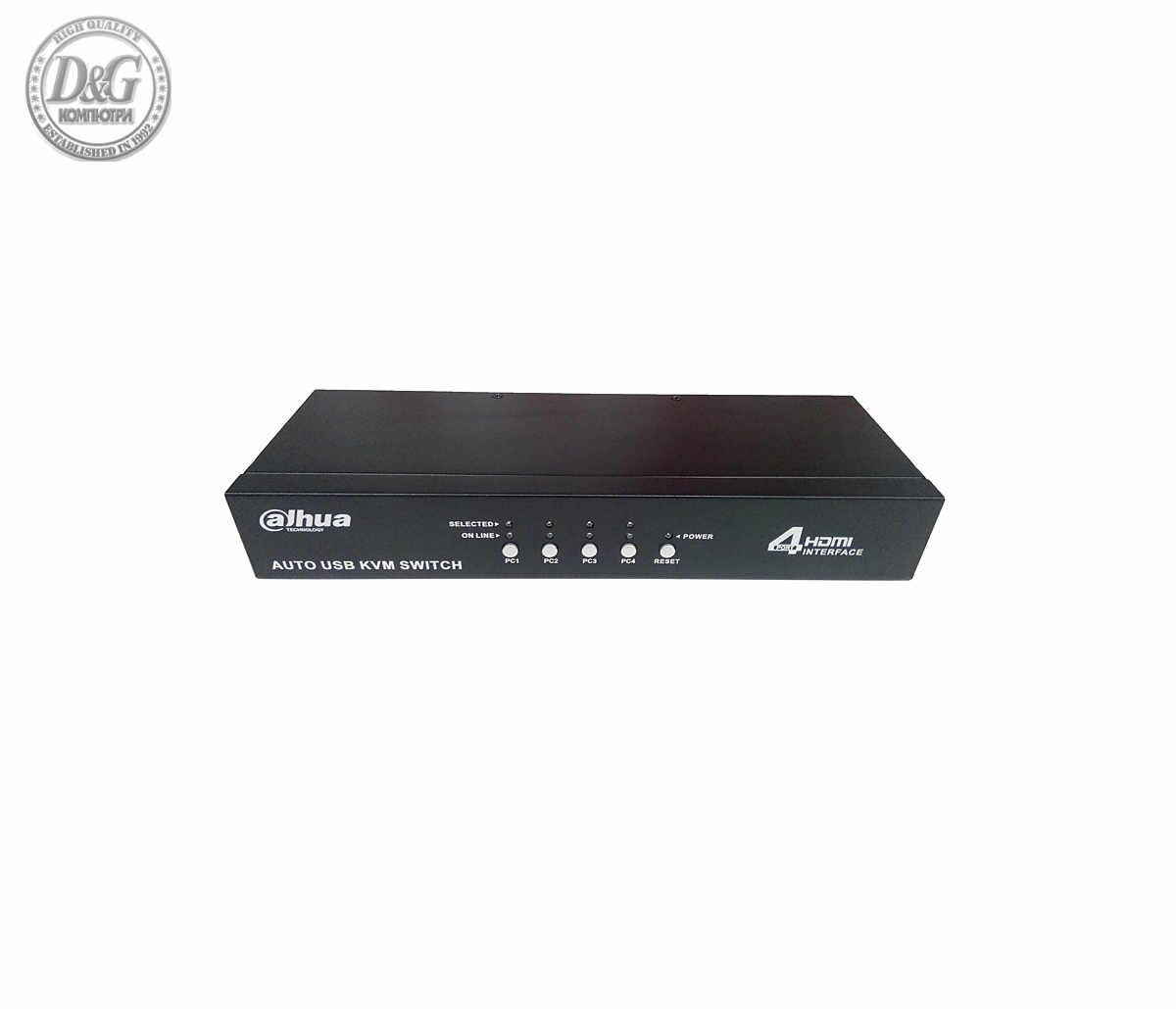 KVM комутатор Dahua KVM0801HM-E100, 8-channel, HDMI, USB