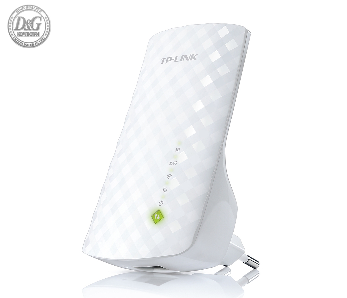 Удължител на обхват TP-LINK  RE200, AC750, двулентов