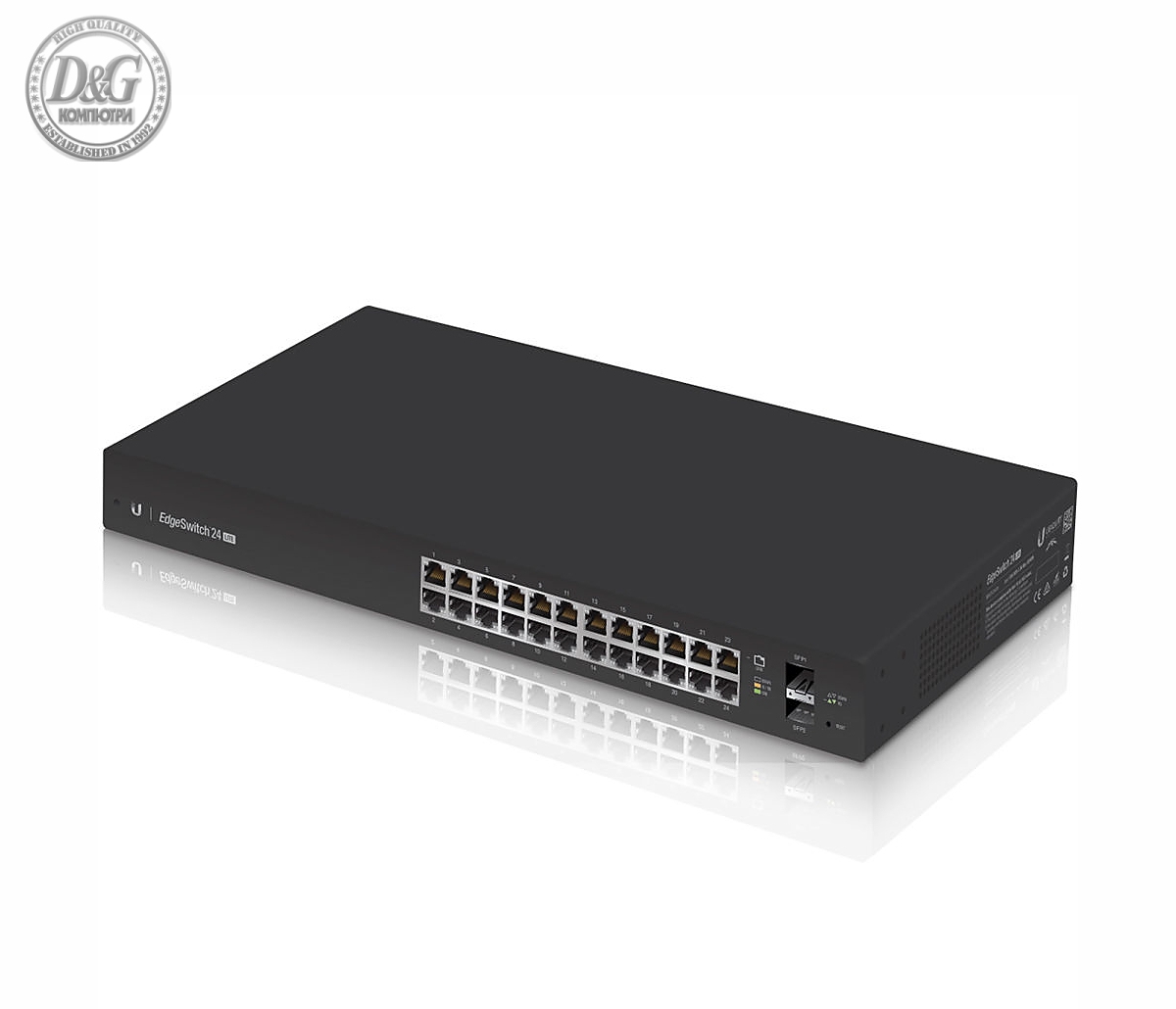 Комутатор Ubiquiti ES-24-LITE, 24-портов Gbit, 2xSFP слота, управляем